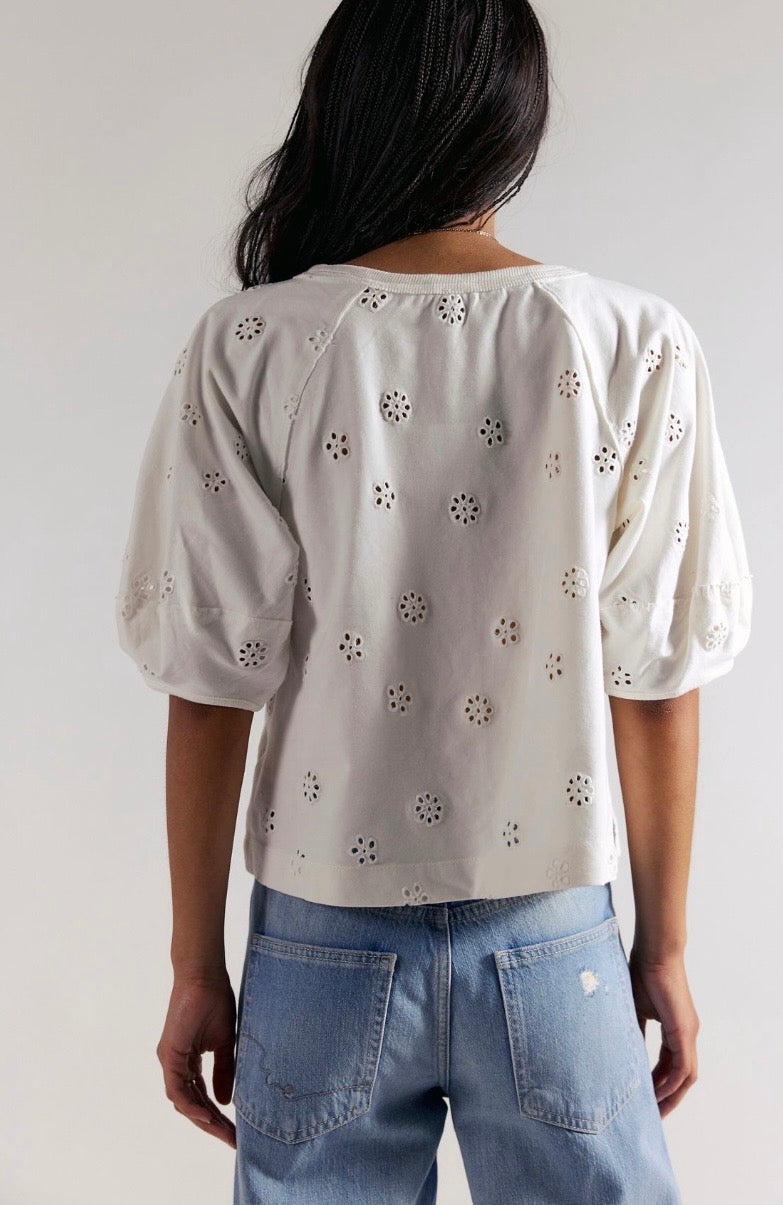 Jessie Eyelet Tee
