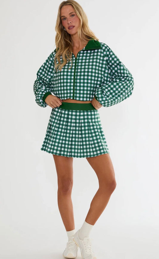 Irina Fairway Check Skirt