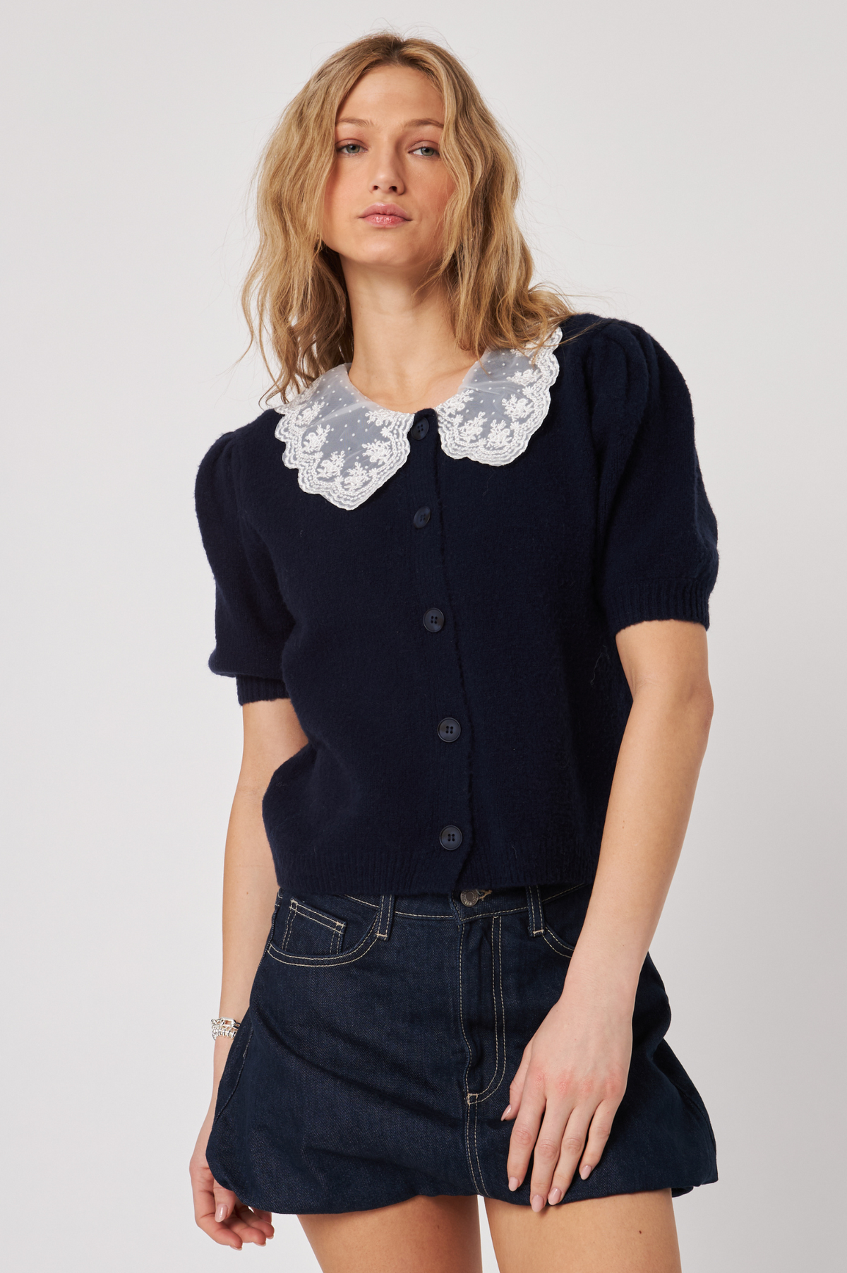 Mario Knit Top I Deep Midnight