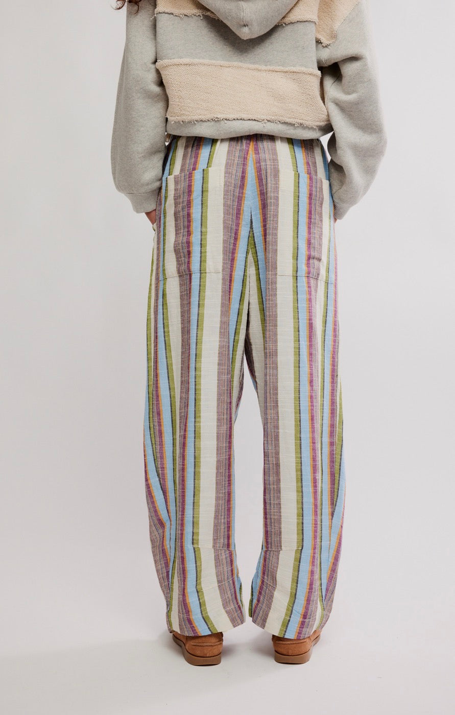 Chambers Laidback Stripe Pull-On Pants