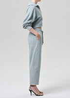 Freya Barrel Sweatpant In Sea Glass