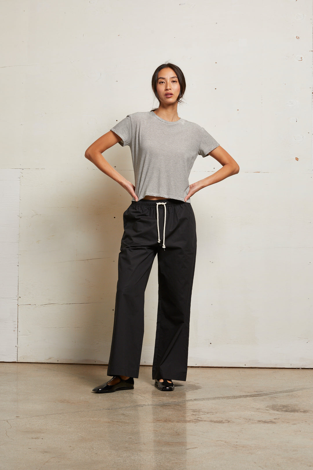 The Harley Stripe Perfect White Tee