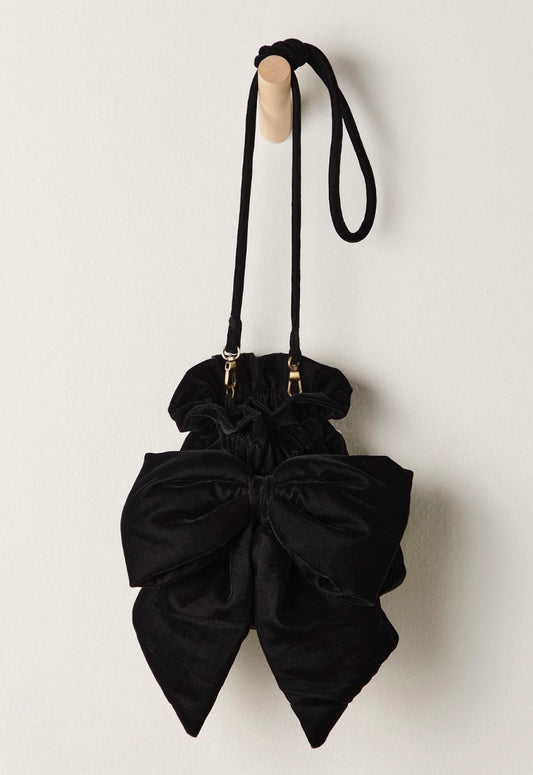 Belle Velvet Bow Bag