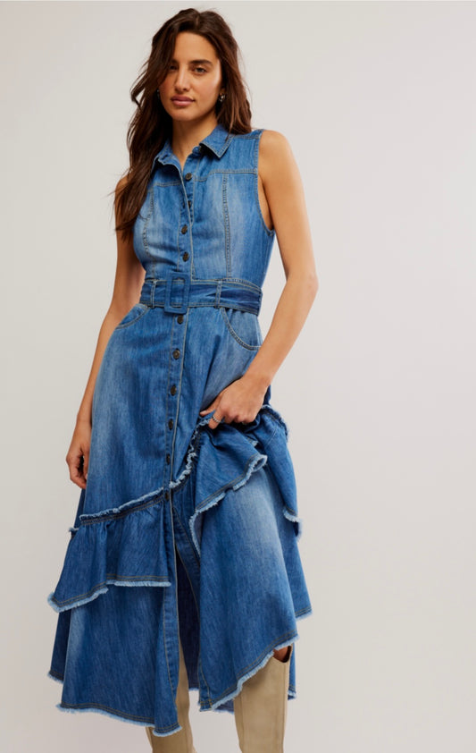 Free People Beau Midi Dress