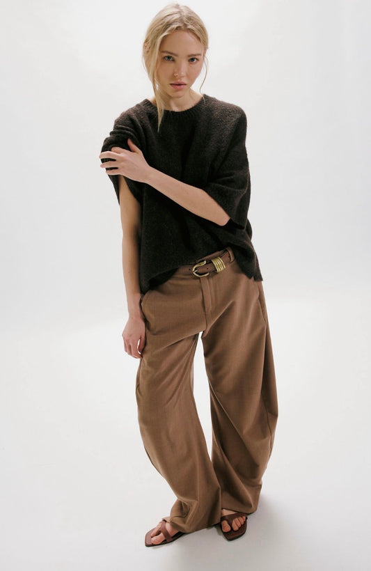 Margot Sweater Tee in Black