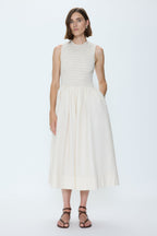 Alessia Smocked Drop Waist Dress