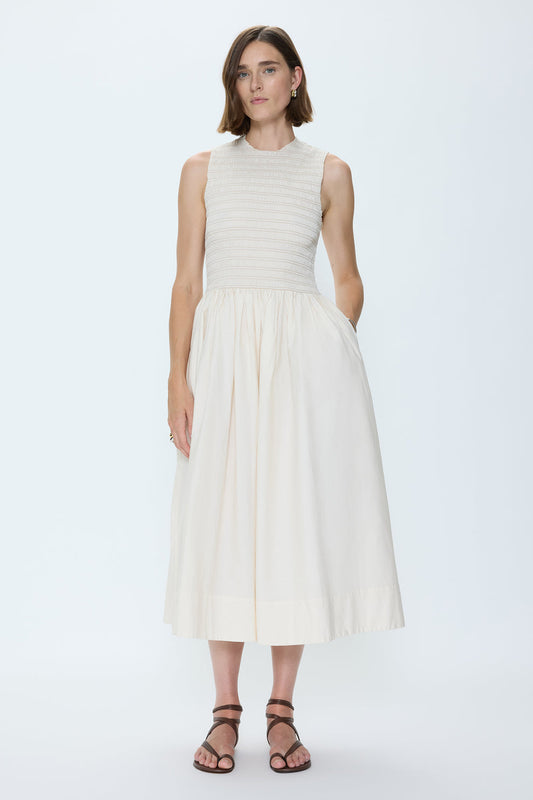 Alessia Smocked Drop Waist Dress