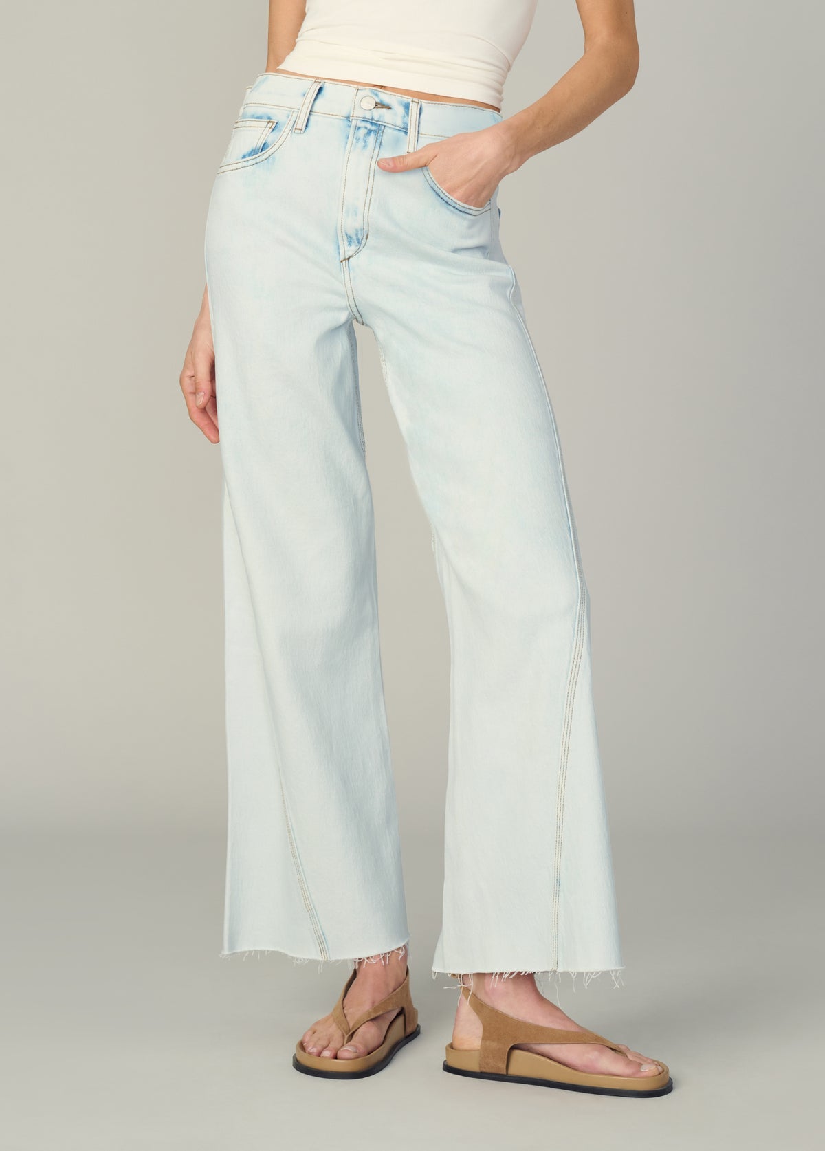 Twisted Mia Ankle Raw Hem