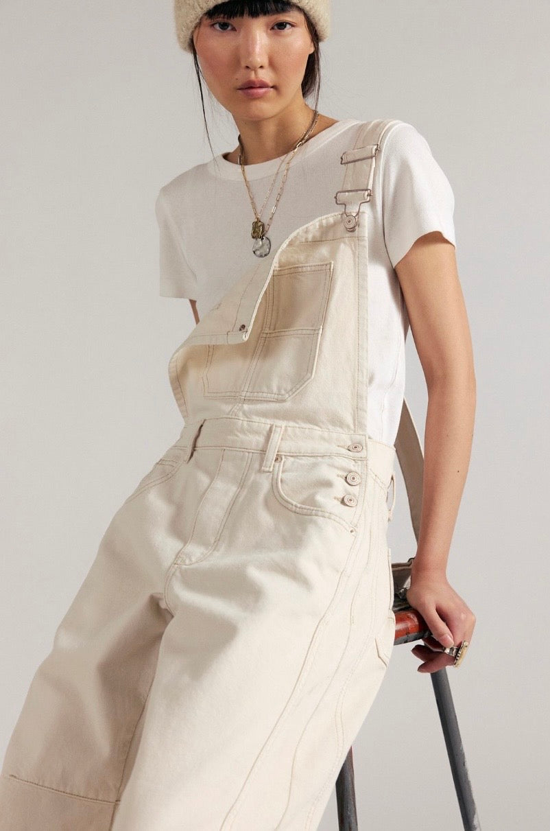 We The Free Good Luck Barrel Overalls