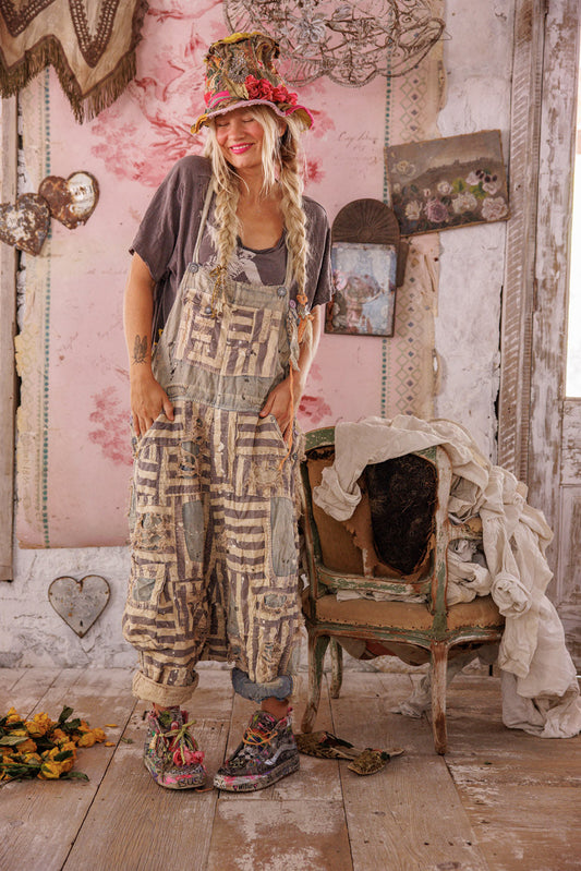 Magnolia Pearl Patchwork Frankie Overalls