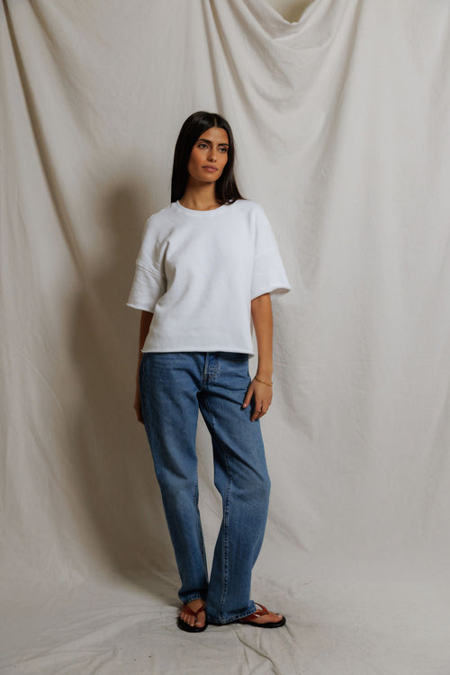 Ezra French Terry Short Sleeve Sweatshirt