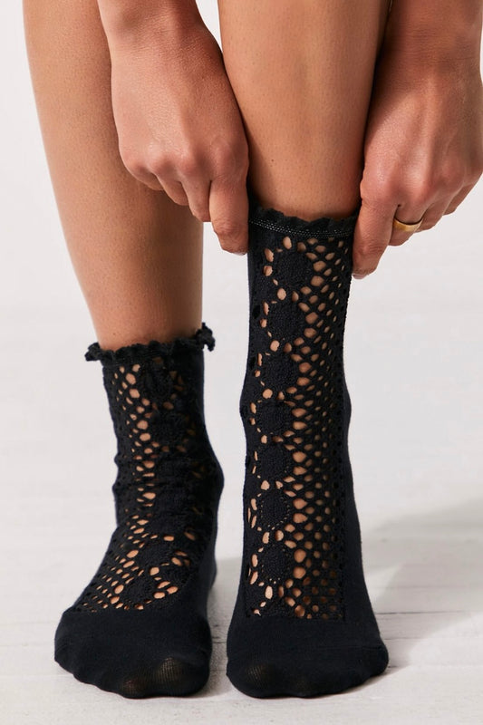 Free People Rubies Crochet Socks