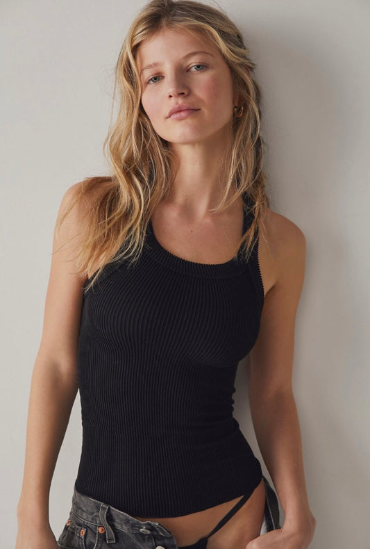 Free People Ribbed Seamless Tank