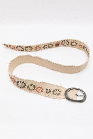 Indigo Dreaming Raffia Belt