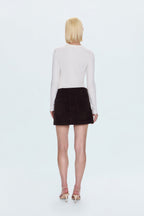 Uma High Rise Mini Skirt - Mocha
