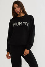 Devyn Oversized Midnight Mummy Sweatshirt