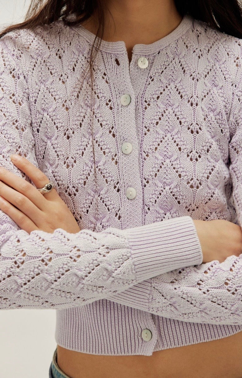 Pretty In Pointelle Cardi