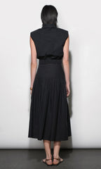 Oren Poplin Midi Skirt