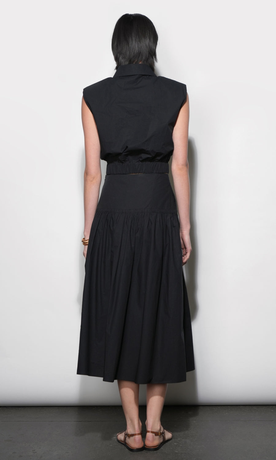 Oren Poplin Midi Skirt