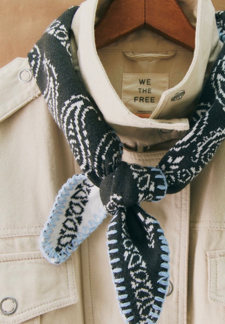 Carmen Knitted Triangle Bandana