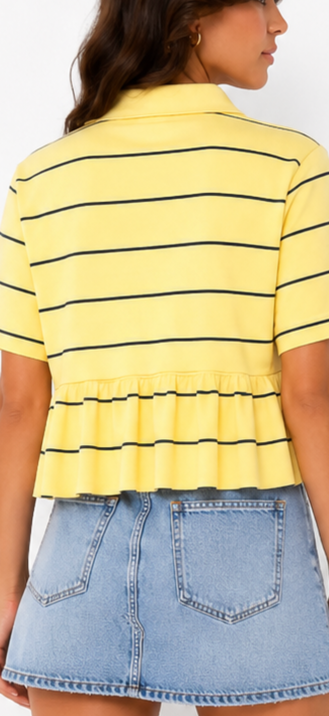 Yellow Stripe Bunny Polo
