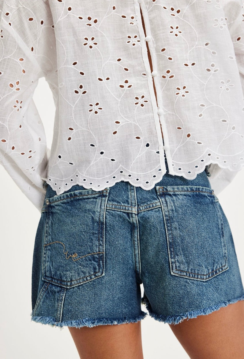 Free People Now or Never Denim Short