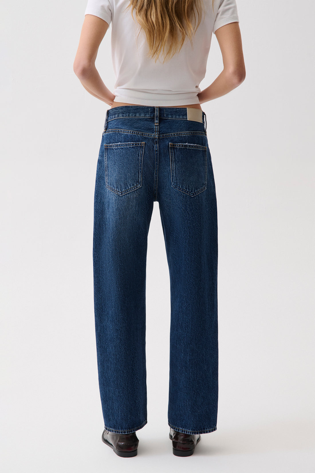 Lexi Mid Rise Bowed Straight-Moonwave
