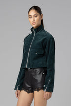 Social Cues Green Corduroy Jacket