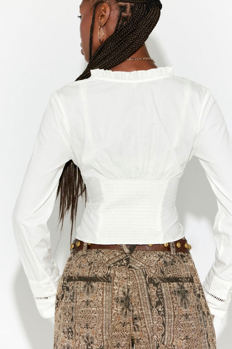 Frankie Corset Long Sleeve Top