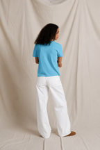 Harley Milky Blue Perfect White Tee