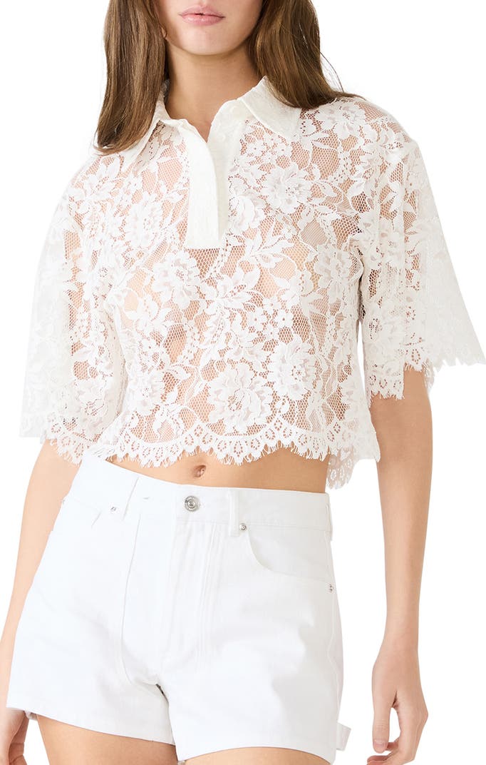 Monette Floral Lace Layering Top