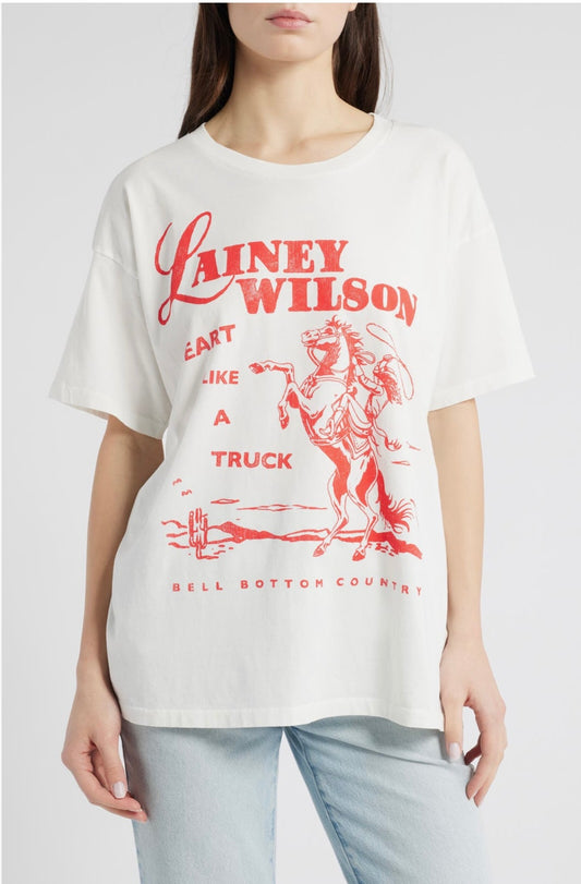 Lainey Wilson Bell Bottom County Merch Tee