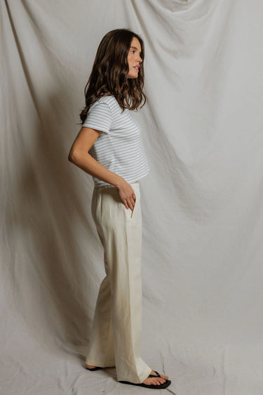 Erin Brushed Sweater Stripe Tee