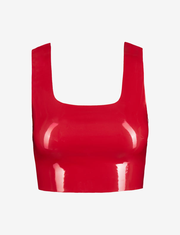 Commando Faux Patent Leather Crop Top