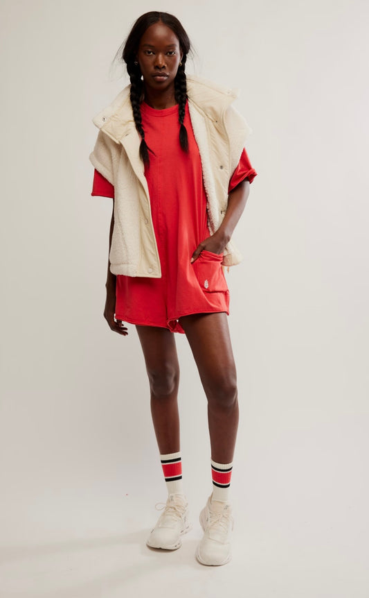 Free People Hot Shot Tee Romper