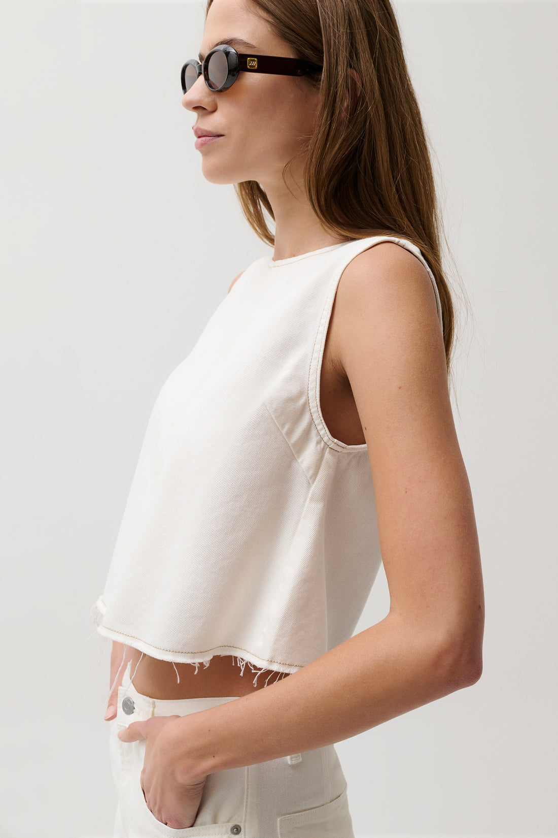 Rue Cropped Swing Shirt