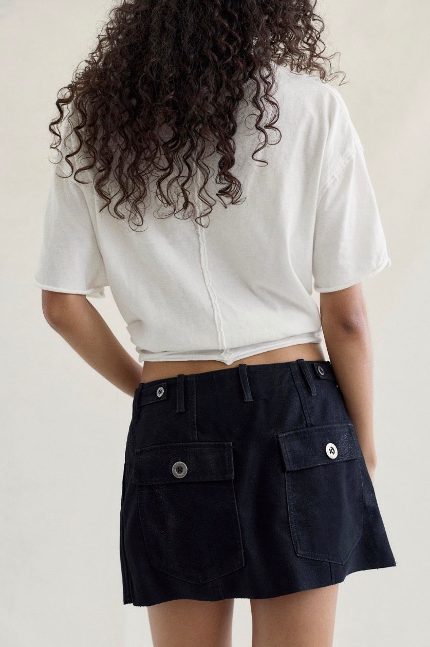 Riverfront Vegan Mini Skirt