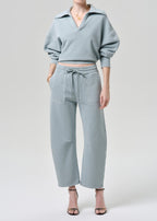 Freya Barrel Sweatpant In Sea Glass