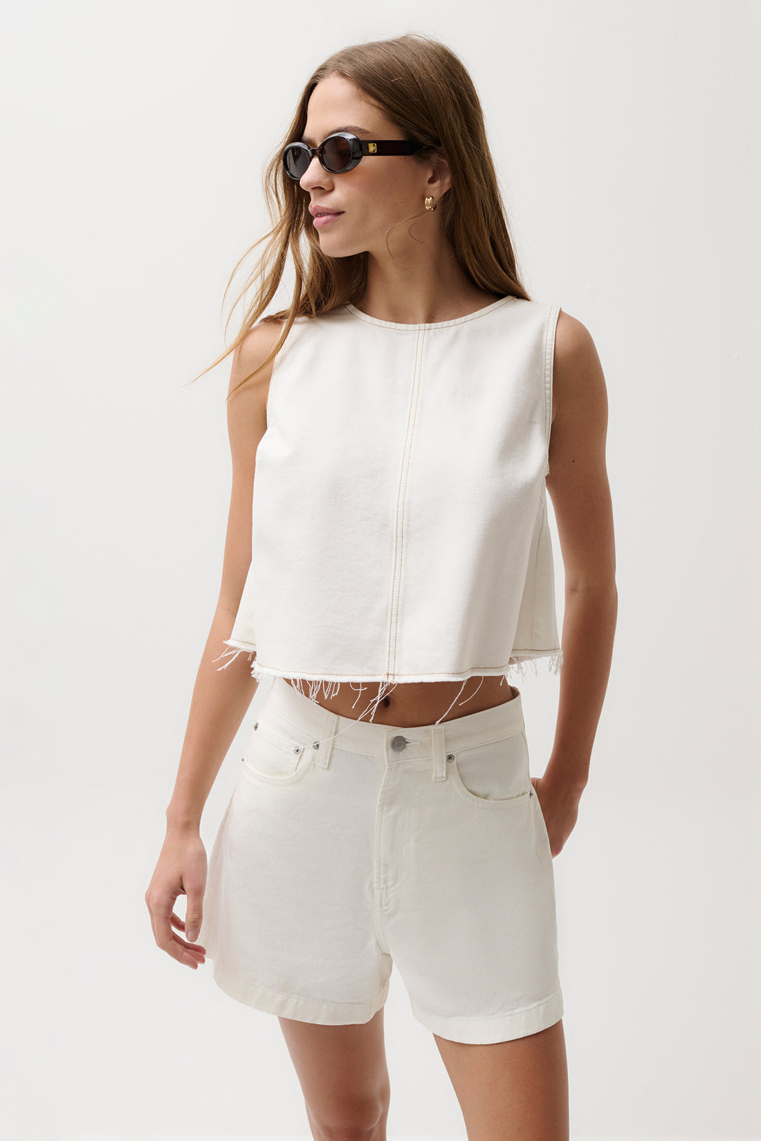 Rue Cropped Swing Shirt