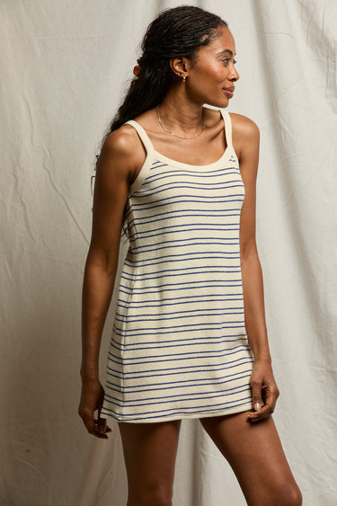 Cobalt Blue Loveshack Stripe Loop Terry Mini