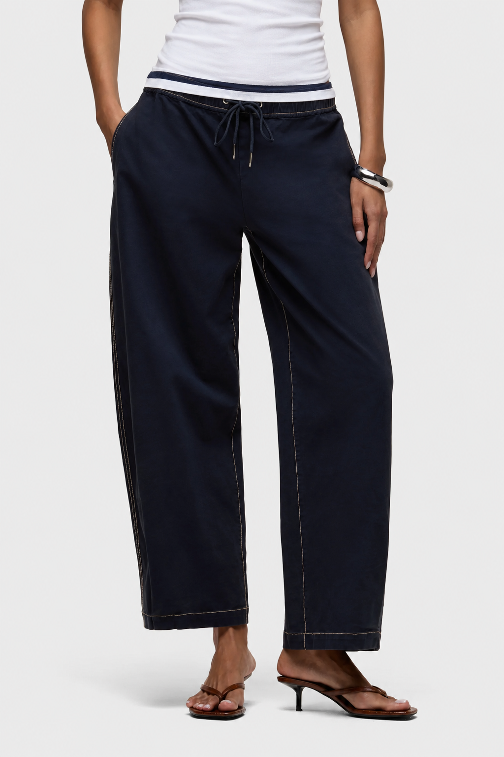 Drawstring Barrel Pant