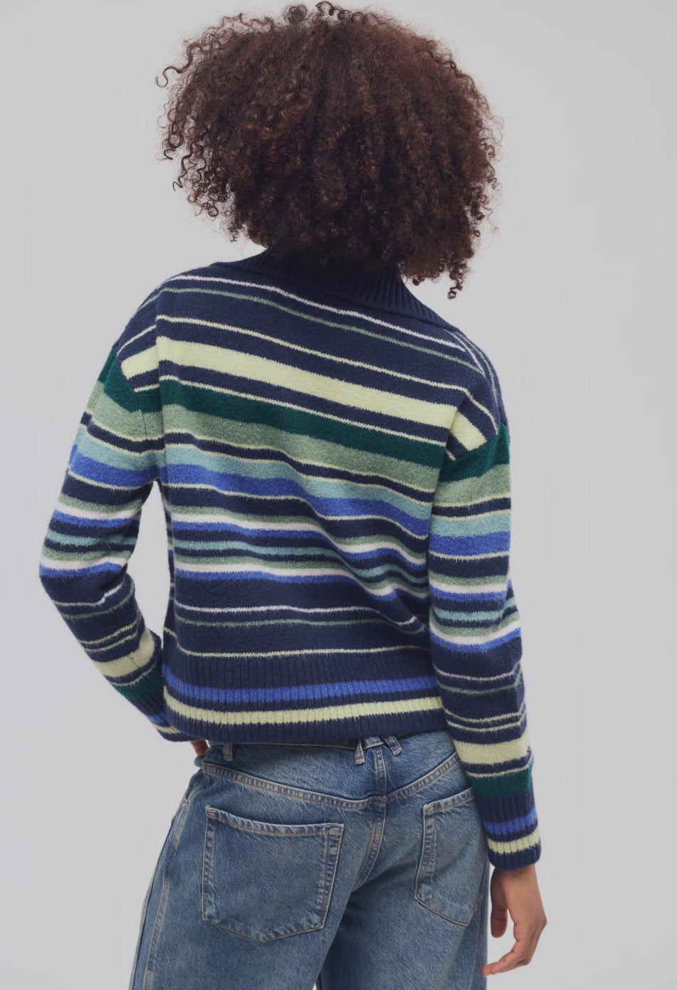 Trading Up Stripe Polo in Navy Combo
