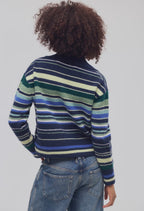 Trading Up Stripe Polo in Navy Combo