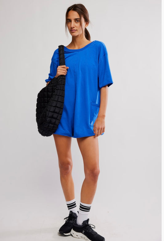 Free People Hot Shot Tee Romper