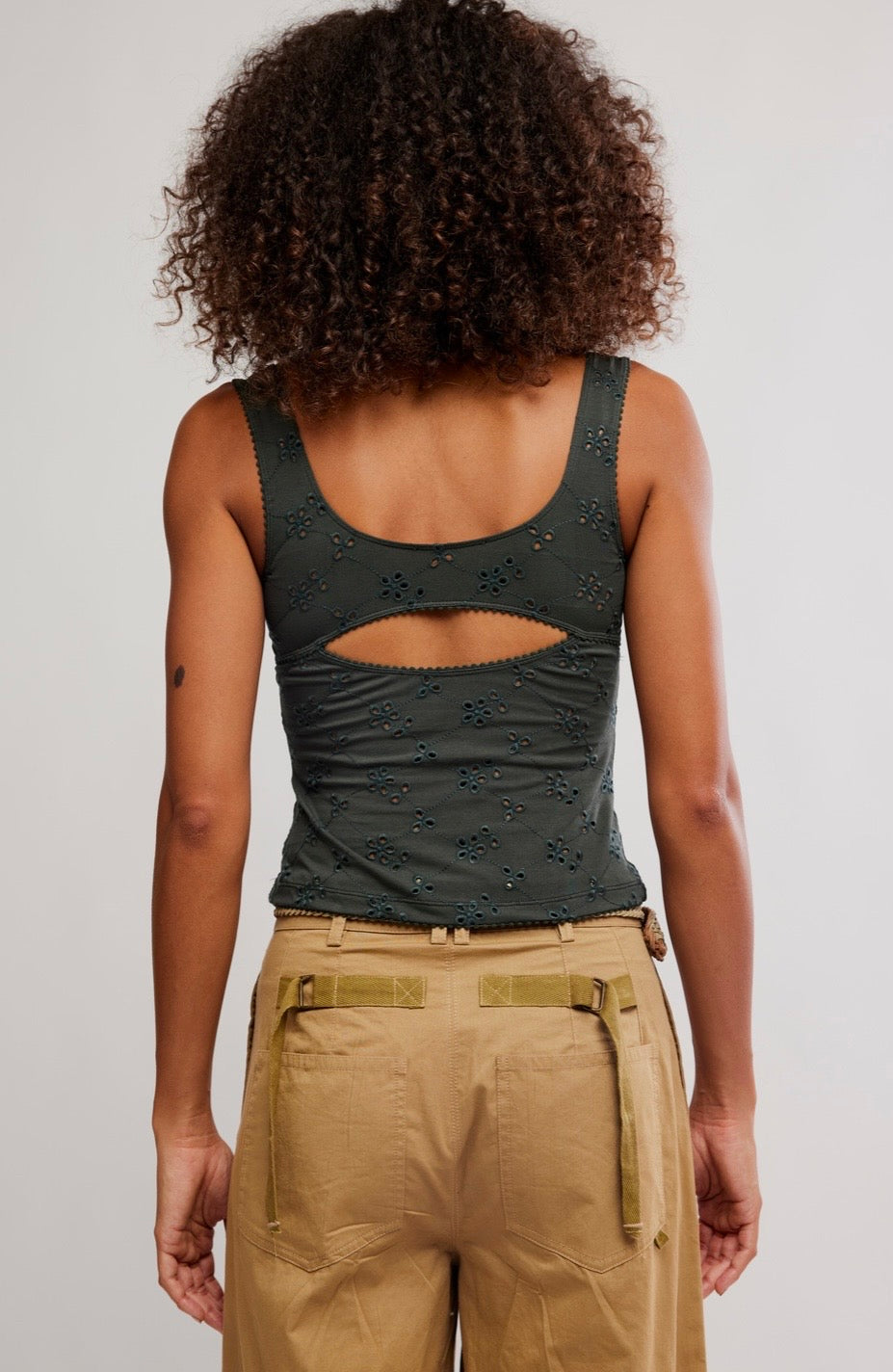 Full Bloom Cotton Eyelet Cami