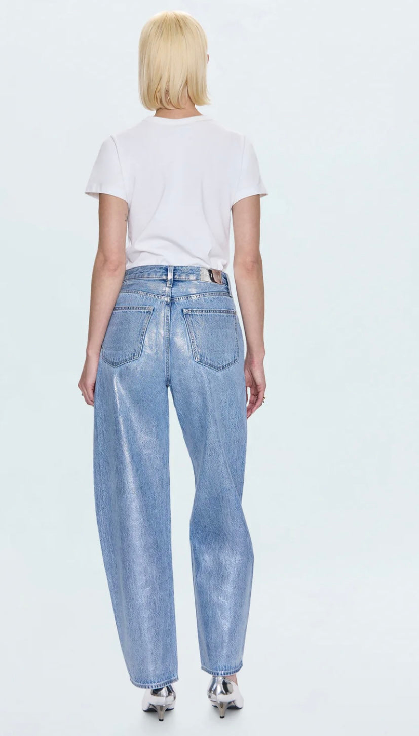 Wes High Rise Barrel Jean in Spellbound