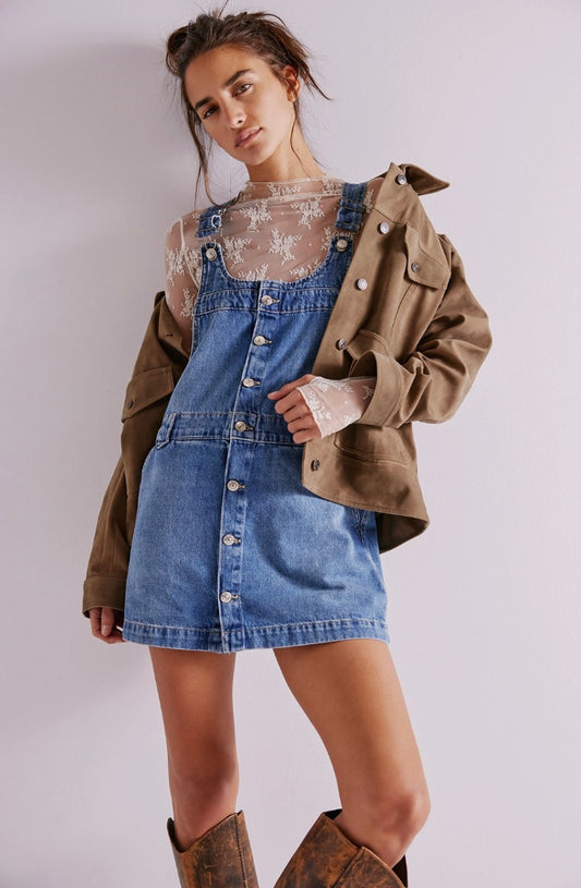 Free People We The Free Edie Denim Skirtall