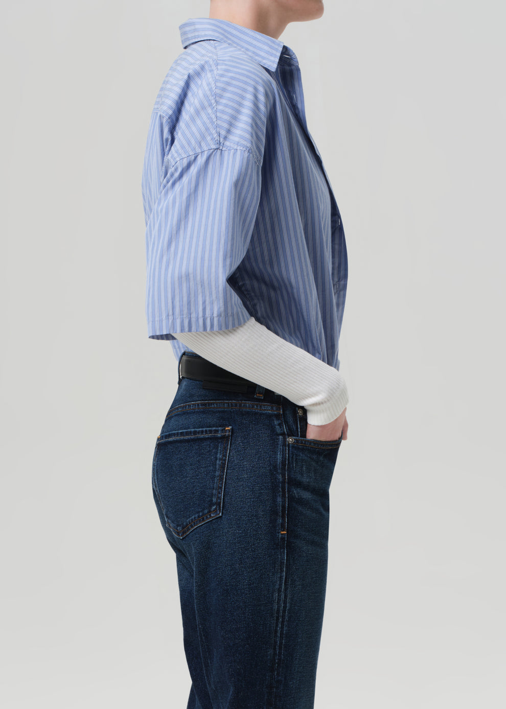 Francis Cropped Button-Up