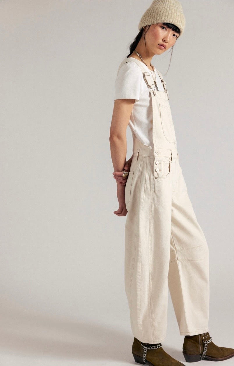 We The Free Good Luck Barrel Overalls