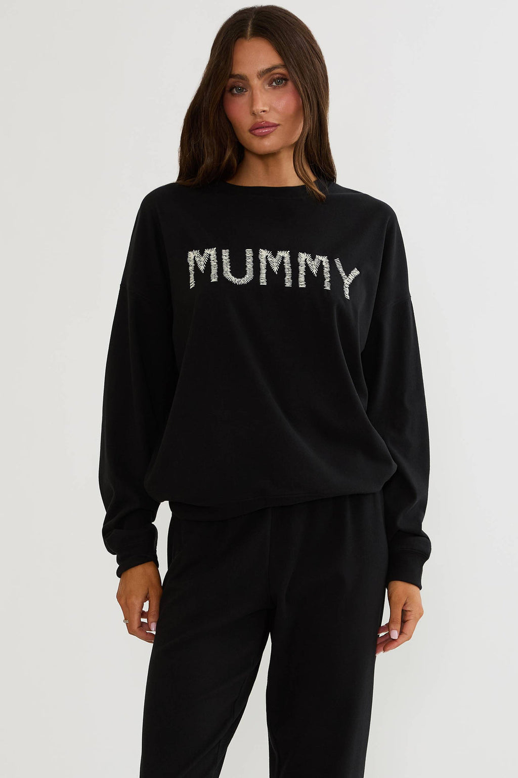 Devyn Oversized Midnight Mummy Sweatshirt